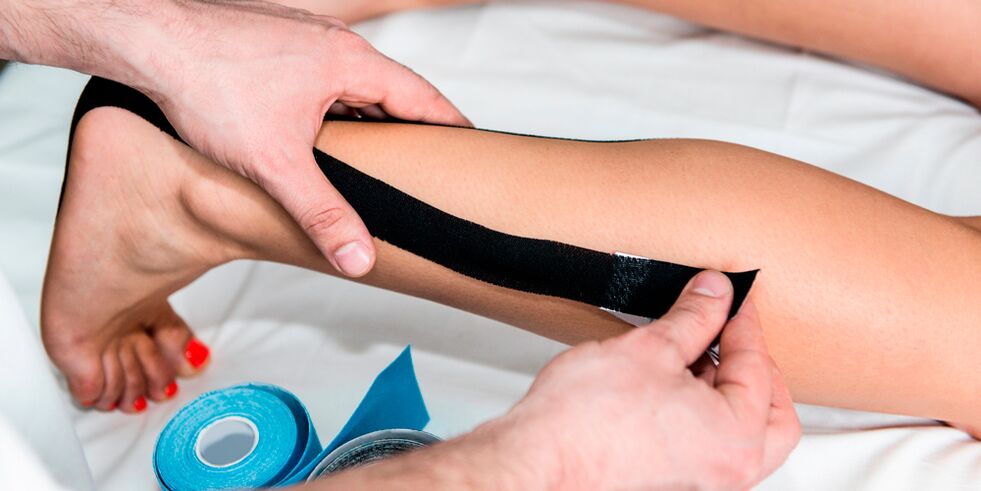 Bandage zur deformierenden Arthrose-Gelenkfixierung mit Klebeband